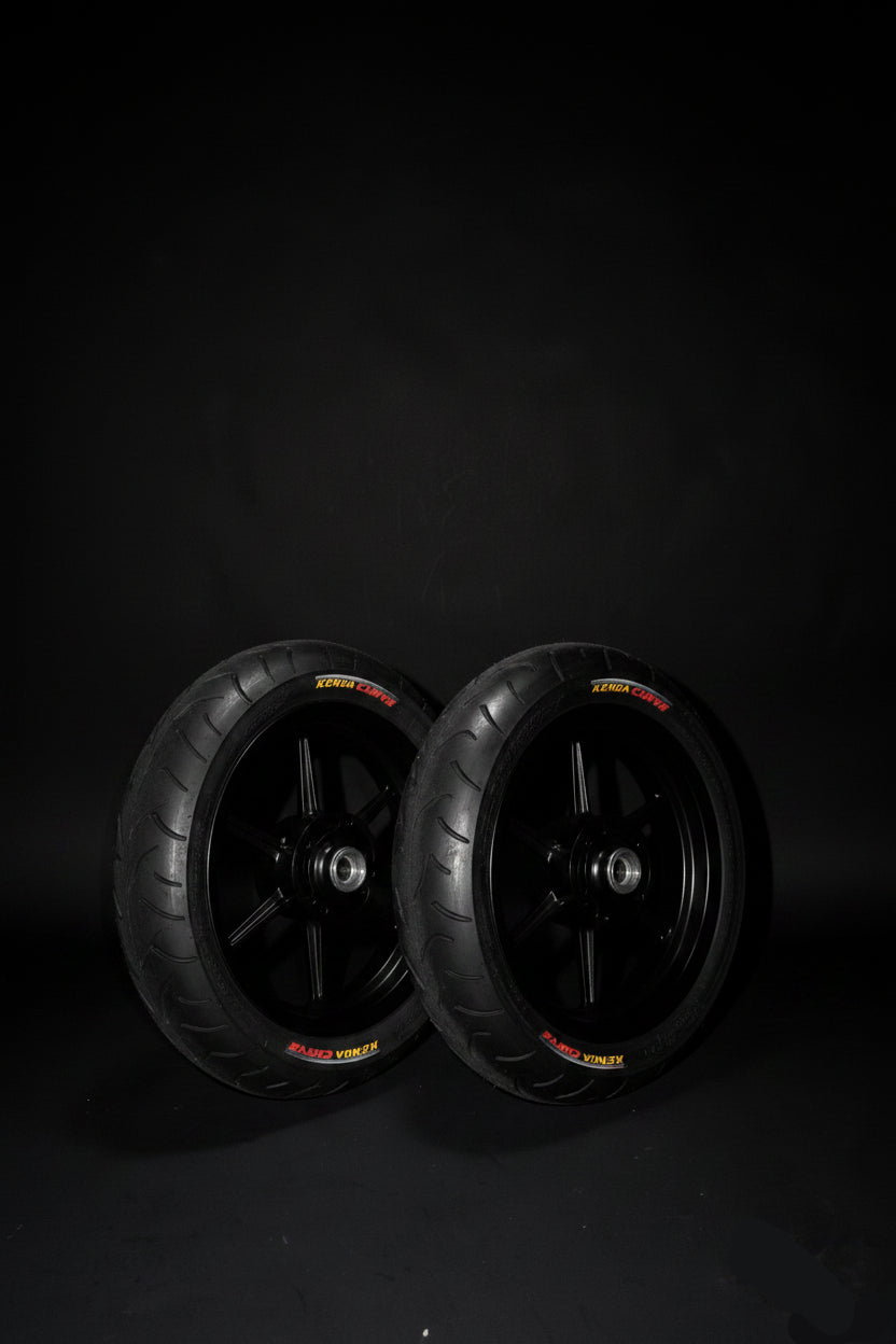 Matte Black Supermoto Wheels Tutio