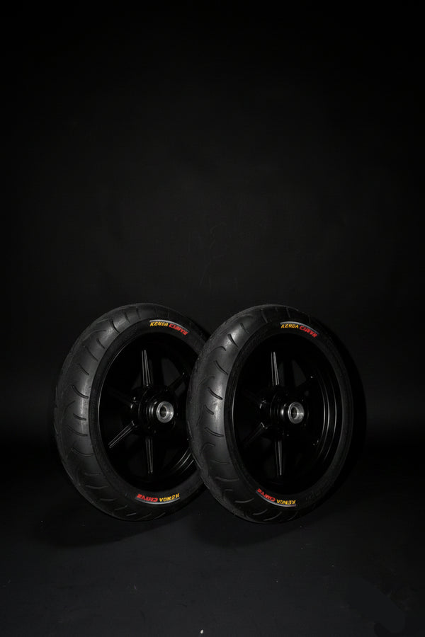 Matte Black Supermoto Wheels Tutio