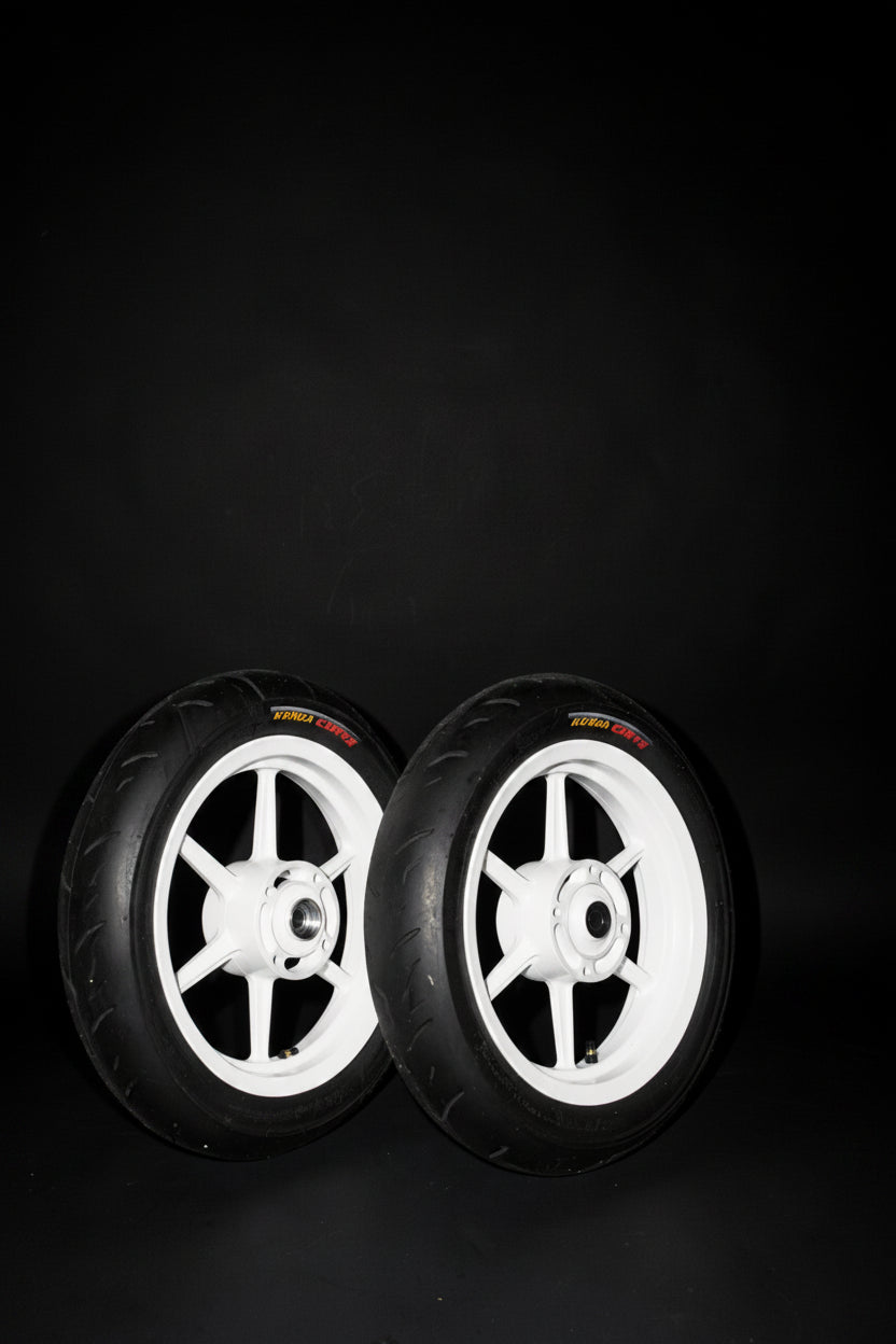 White Supermoto Wheels Tutio