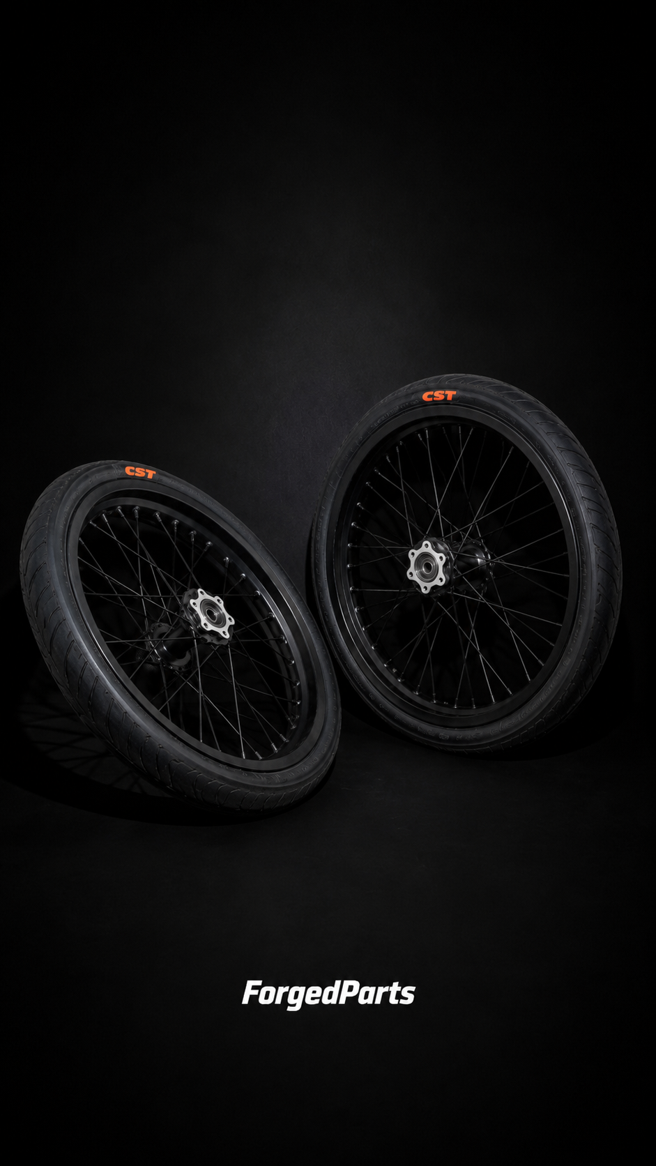 Matte Black Supermoto Wheels LBX